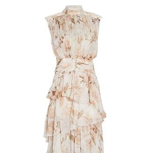 Shona Joy
Nina Ruched Floral Chiffon Midi Dress